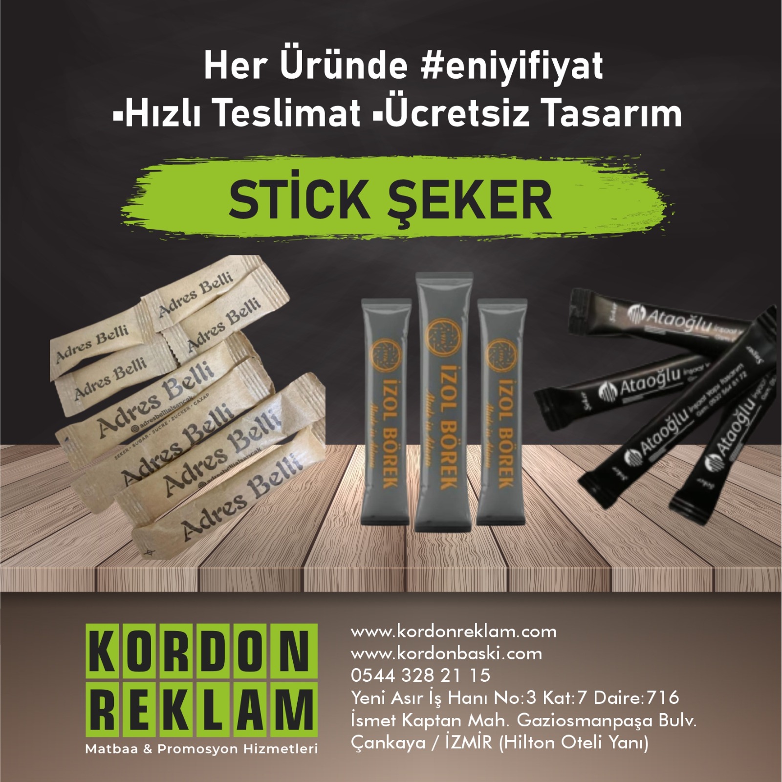 Baskılı Stick Şeker