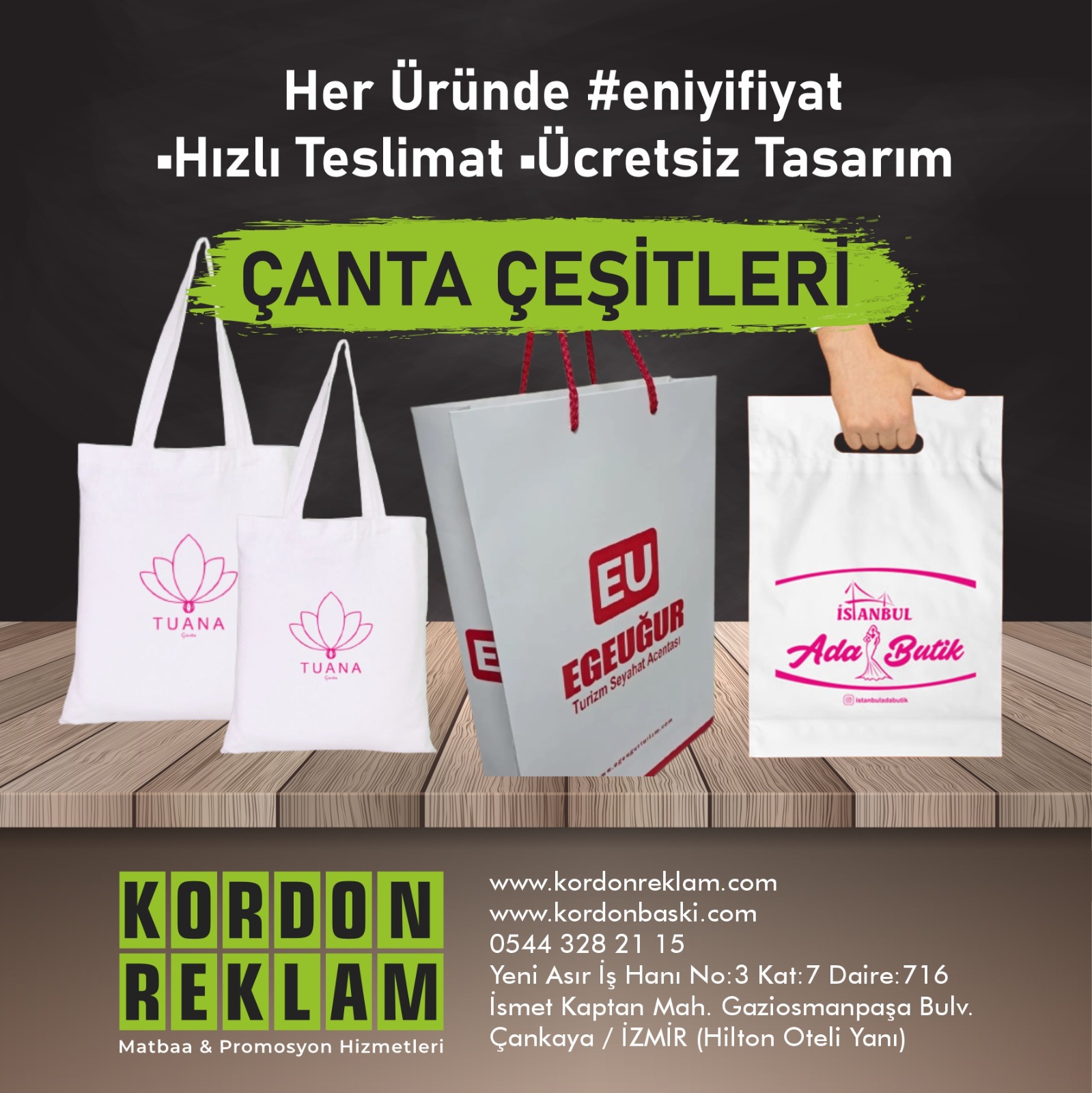 Baskılı Bez Çanta, karton çanta 